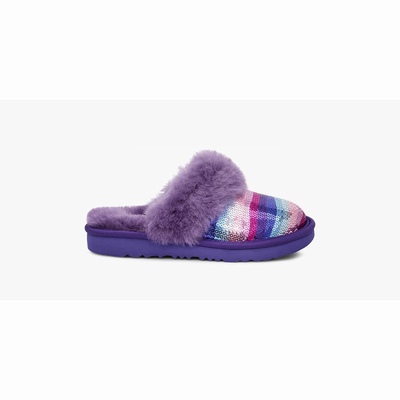 Chinelos UGG Cozy II Rainbow Criança Roxo Multicoloridas | PT-GUNDL